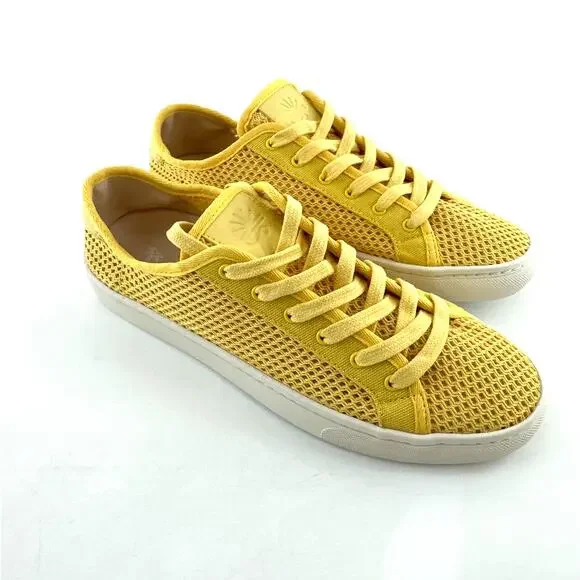 Soludos Women's Canaria Yellow The Ibiza Mesh Sneaker Size 9 - Picture 4 of 13